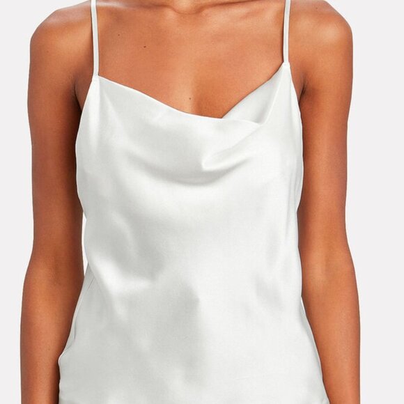 INTERMIX Fayette Cowl Neck Silk Camisole | Size: P - Picture 2 of 6